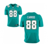 Men's Nike Miami Dolphins #88 Leonte Carroo Elite Green Team Color NFL Jersey