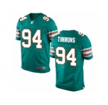 Men's Nike Miami Dolphins #94 Lawrence Timmons Elite Aqua Green Alternate NFL Jersey