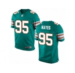 Men's Nike Miami Dolphins #95 William Hayes Elite Aqua Green Alternate NFL Jersey