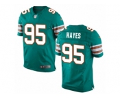 Men's Nike Miami Dolphins #95 William Hayes Elite Aqua Green Alternate NFL Jersey