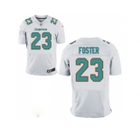Mne Miami Dolphins #23 Adrian Foster Aqua White Elite Jersey