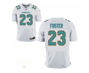 Mne Miami Dolphins #23 Adrian Foster Aqua White Elite Jersey