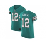 Nike Miami Dolphins #12 Bob Griese Aqua Green Alternate Men Stitched NFL Vapor Untouchable Elite Jersey