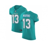 Nike Miami Dolphins #13 Dan Marino Aqua Green Team Color Men Stitched NFL Vapor Untouchable Elite Jersey