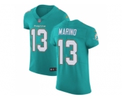 Nike Miami Dolphins #13 Dan Marino Aqua Green Team Color Men Stitched NFL Vapor Untouchable Elite Jersey