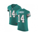Nike Miami Dolphins #14 Jarvis Landry Aqua Green Alternate Men Stitched NFL Vapor Untouchable Elite Jersey
