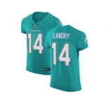 Nike Miami Dolphins #14 Jarvis Landry Aqua Green Team Color Men Stitched NFL Vapor Untouchable Elite Jersey