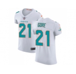 Nike Miami Dolphins #21 Frank Gore White Men Stitched NFL Vapor Untouchable Elite Jersey
