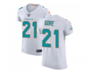 Nike Miami Dolphins #21 Frank Gore White Men Stitched NFL Vapor Untouchable Elite Jersey