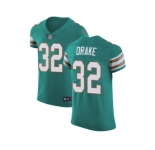 Nike Miami Dolphins #32 Kenyan Drake Aqua Green Alternate Men Stitched NFL Vapor Untouchable Elite Jersey