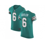 Nike Miami Dolphins #6 Jay Cutler Aqua Green Alternate Men Stitched NFL Vapor Untouchable Elite Jersey