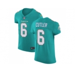 Nike Miami Dolphins #6 Jay Cutler Aqua Green Team Color Men Stitched NFL Vapor Untouchable Elite Jersey