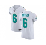 Nike Miami Dolphins #6 Jay Cutler White Men Stitched NFL Vapor Untouchable Elite Jersey