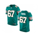 Nike Miami Dolphins #67 Laremy Tunsil Aqua Green Alternate Men's Stitched NFL Elite Jersey