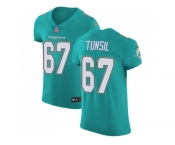 Nike Miami Dolphins #67 Laremy Tunsil Aqua Green Team Color Men Stitched NFL Vapor Untouchable Elite Jersey