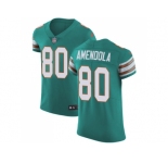 Nike Miami Dolphins #80 Danny Amendola Aqua Green Alternate Men Stitched NFL Vapor Untouchable Elite Jersey