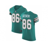 Nike Miami Dolphins #86 Mike Gesicki Aqua Green Alternate Men Stitched NFL Vapor Untouchable Elite Jersey