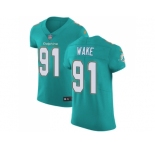 Nike Miami Dolphins #91 Cameron Wake Aqua Green Team Color Men Stitched NFL Vapor Untouchable Elite Jersey