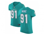 Nike Miami Dolphins #91 Cameron Wake Aqua Green Team Color Men Stitched NFL Vapor Untouchable Elite Jersey