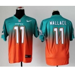 nike nfl jerseys miami dolphins #11 wallace green-orange[Elite drift fashion][second version]