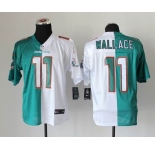 nike nfl jerseys miami dolphins #11 wallace green- white[Elite split]