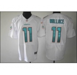 nike nfl jerseys miami dolphins #11 wallace white[Elite]