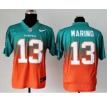 nike nfl jerseys miami dolphins #13 marino green-orange[Elite drift fashion][second version]