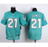 nike nfl jerseys miami dolphins #21 grimes green[Elite][grimes]