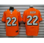 nike nfl jerseys miami dolphins #22 bush orange[Elite]