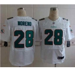 nike nfl jerseys miami dolphins #28 moreno white[Elite]
