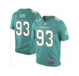 nike nfl jerseys miami dolphins #93 suh green[Elite]