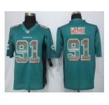 2015 new nike miami dolphins #91 wake green strobe jerseys[limited]