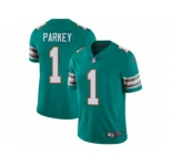 Men Nike Miami Dolphins #1 Cody Parkey Aqua Green Alternate Vapor Untouchable Limited Player NFL Jersey