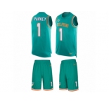 Men Nike Miami Dolphins #1 Cody Parkey Limited Aqua Green Tank Top Suit NFL Jersey