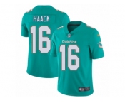 Men Nike Miami Dolphins #16 Matt Haack Aqua Green Team Color Vapor Untouchable Limited Player NFL Jersey