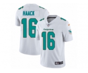 Men Nike Miami Dolphins #16 Matt Haack White Vapor Untouchable Limited Player NFL Jersey