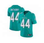 Men Nike Miami Dolphins #44 Stephone Anthony Aqua Green Team Color Vapor Untouchable Limited Player NFL Jersey