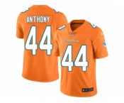 Men Nike Miami Dolphins #44 Stephone Anthony Limited Orange Rush Vapor Untouchable NFL Jersey