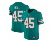 Men Nike Miami Dolphins #45 Mike Hull Aqua Green Alternate Vapor Untouchable Limited Player NFL Jersey