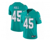Men Nike Miami Dolphins #45 Mike Hull Aqua Green Team Color Vapor Untouchable Limited Player NFL Jersey
