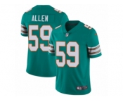 Men Nike Miami Dolphins #59 Chase Allen Aqua Green Alternate Vapor Untouchable Limited Player NFL Jersey