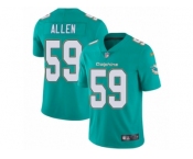 Men Nike Miami Dolphins #59 Chase Allen Aqua Green Team Color Vapor Untouchable Limited Player NFL Jersey