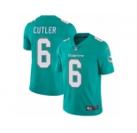 Men Nike Miami Dolphins #6 Jay Cutler Aqua Green Team Color Vapor Untouchable Limited Player NFL Jersey