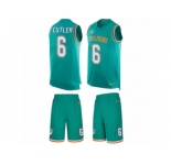 Men Nike Miami Dolphins #6 Jay Cutler Limited Aqua Green Tank Top Suit NFL Jersey