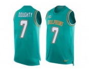 Men Nike Miami Dolphins #7 Brandon Doughty Limited Aqua Green Player Name & Number Tank Top NFL Jersey