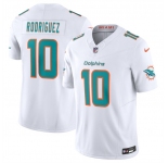 Men's Miami Dolphins #10 Jacob Rodriguez White 2026 Draft F.U.S.E. Vapor Limited Football Stitched Jersey