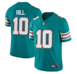 Men's Miami Dolphins #10 Tyreek Hill Aqua Color Rush Limited Stitched Football Jersey
