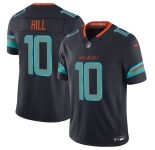 Men's Miami Dolphins #10 Tyreek Hill Black 2025 F.U.S.E. “Rivalries” Vapor Limited Football Stitched Jersey