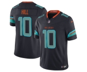 Men's Miami Dolphins #10 Tyreek Hill Black 2025 F.U.S.E. “Rivalries” Vapor Limited Football Stitched Jersey