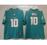 Men's Miami Dolphins #10 Tyreek Hill Green 2023 FUSE Vapor Limited Throwback Stitched Jersey